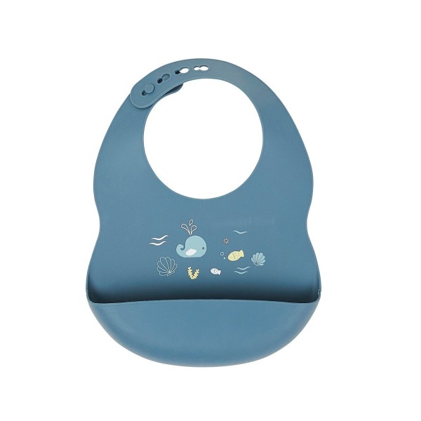 BAVAGLINO CON TASCA SILICONE STAMPATO - NATTOU