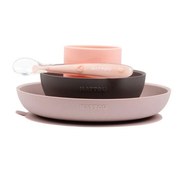 SET PAPPA IN SILICONE ROSA NATTOU
