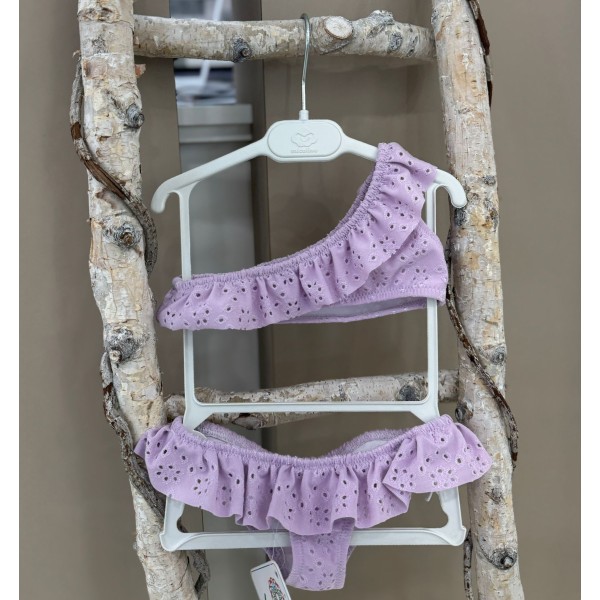 COSTUME NEONATA 2 PEZZI MARE TRAFORATO IN SANGALLO JOAVY