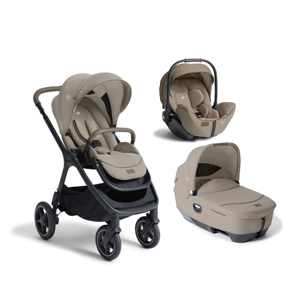 TRIO FINITI SANDSTONE CON NAVICELLA CALMI E SEGGIOLINO AUTO I-LEVEL PRO + BASE JOIE