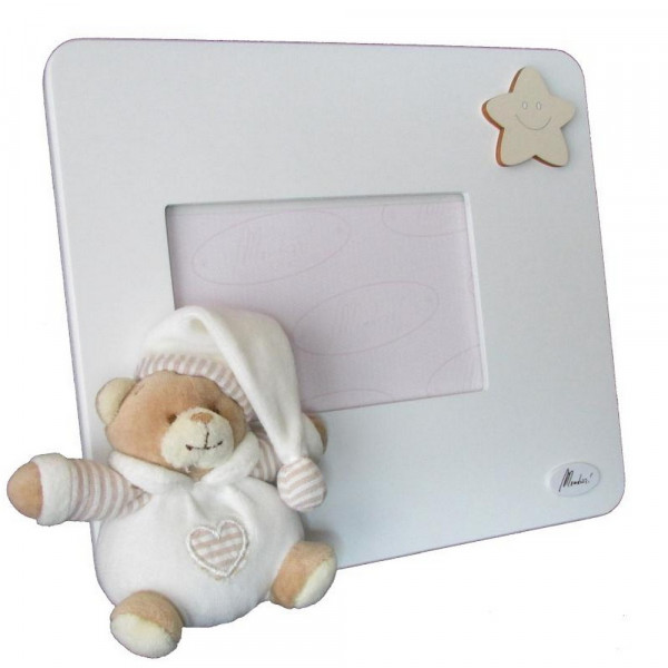 P.FOTO ORIZZ. LACCATO STOFFA ORSO BEIGE