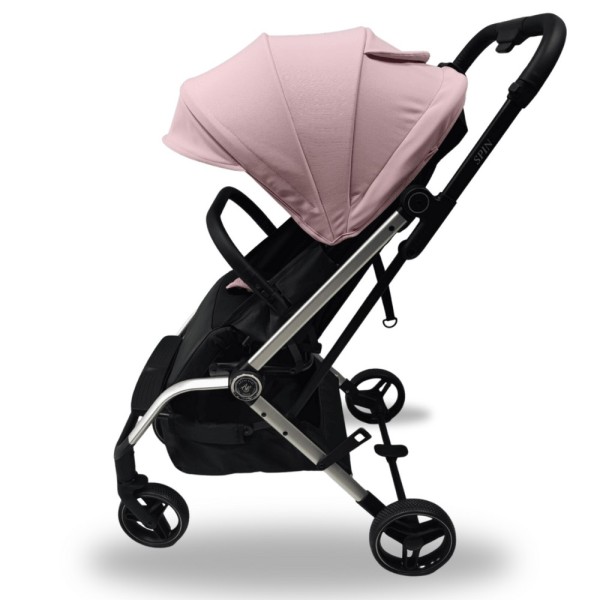 PASSEGGINO ANTES BABY SPIN NERO\ROSA TELAIO SILVER