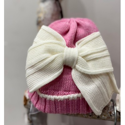 CAPPELLINO IN PURA LANA LE DODO'
 Taglia-Taglia 1 Colore-CONFETTO\BIANCO
