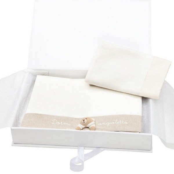 SET LENZUOLA LETTO 3PZ TATO ECRU