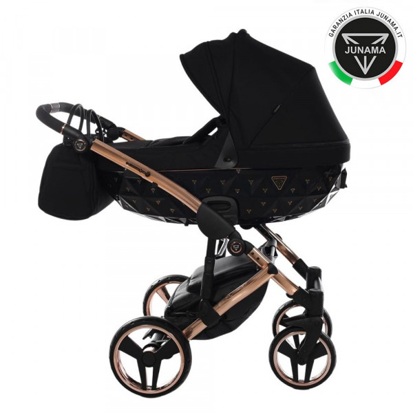 TRIO JUNAMA DIAMOND EXCLUSIVE BLACK TELAIO E DETTAGLI ORO ROSA