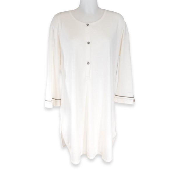 CAMICIA NOTTE ALLATTAMENTO IVORY