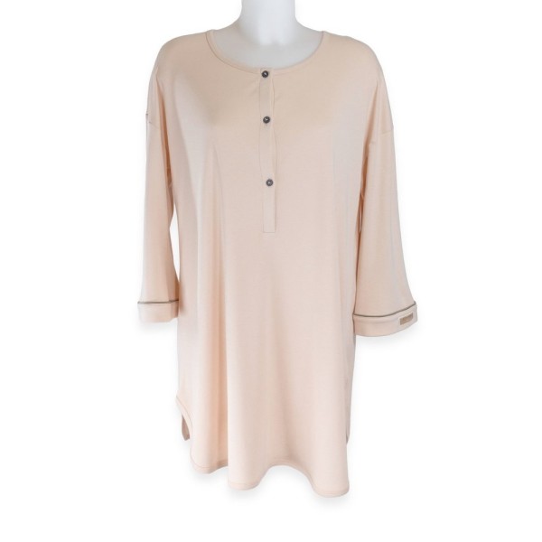 CAMICIA NOTTE ALLATTAMENTO NUDE PINK