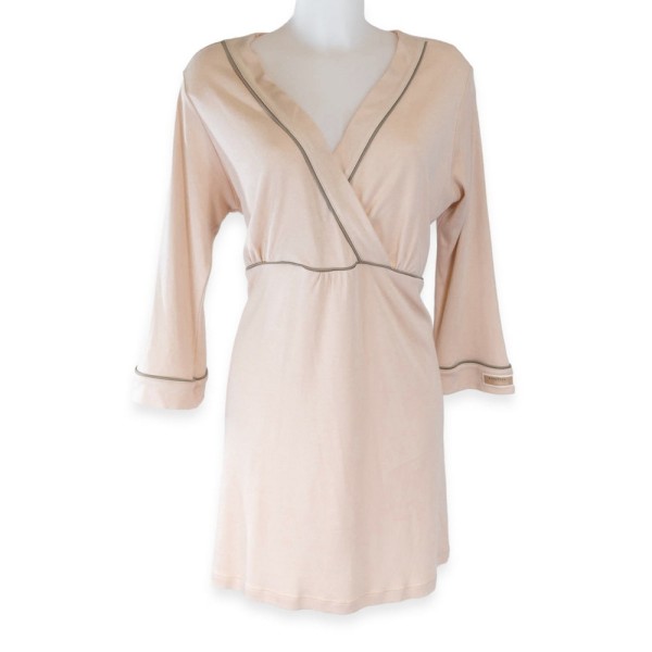 CAMICIA NOTTE PREMAMAN & ALLATTAMENTO - NUDE PINK