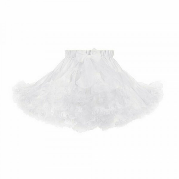 GONNA IN TULLE WHITE