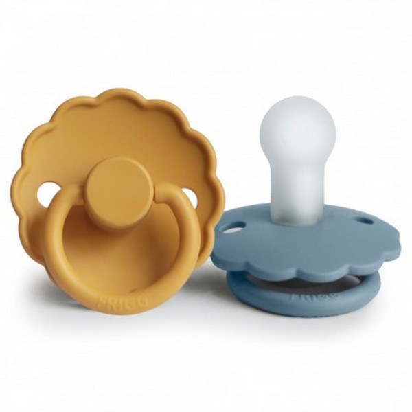 SET 2 CIUCCI FRIGG DAISY IN SILICONE GOLD\GLACIER