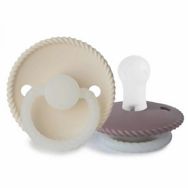 SET 2 CIUCCI FRIGG NIGHT IN SILICONE ROPE CREAM\TW.MAUVE