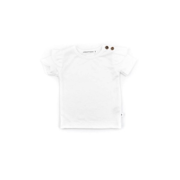 SHIRT MANICHE CORTE CON SPALLE VOLANT BAMBOOM