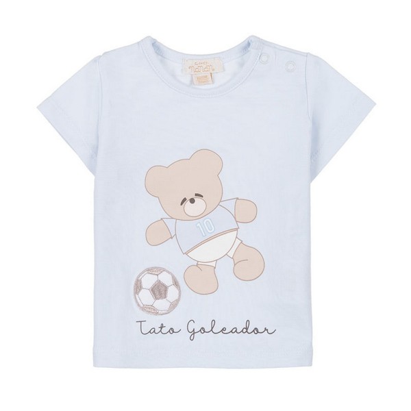 T-SHIRT AZZURRA CON TATO GOLEADOR