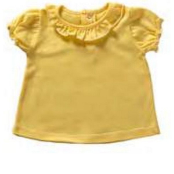 T-SHIRT IN PIQUET CON ROUCHES