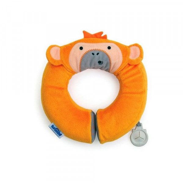 CUSCINO DA VIAGGIO BAMBINI YONDI FANTASIA MYLO SCIMMIA ARANCIA TRUNKI