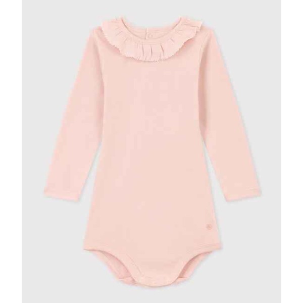 BODY IN COTONE MANICA LUNGA CON COLLETTO PETIT BATEAU