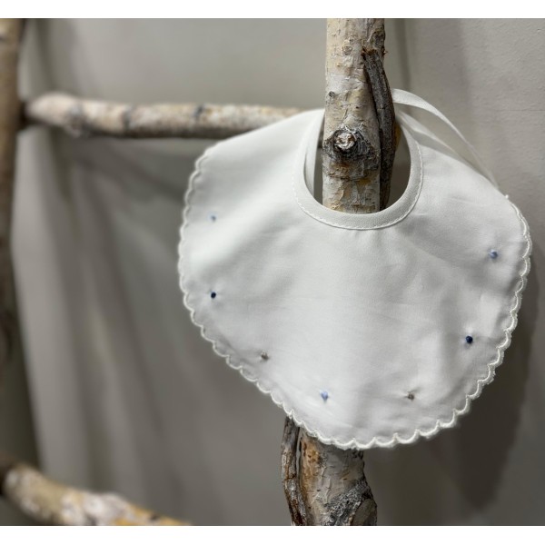 BAVETTA IN COTONE CON POIS PRIMODI'