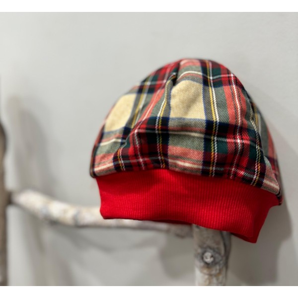 CAPPELLINO IN FLANELLA SCOZZESE BABY VIP