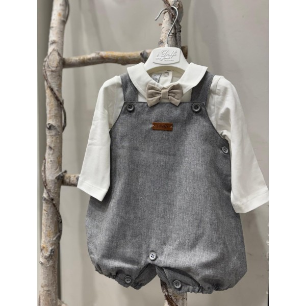 COMPLETO SALOPETTE E BODY CON PAPILLON I DELFI