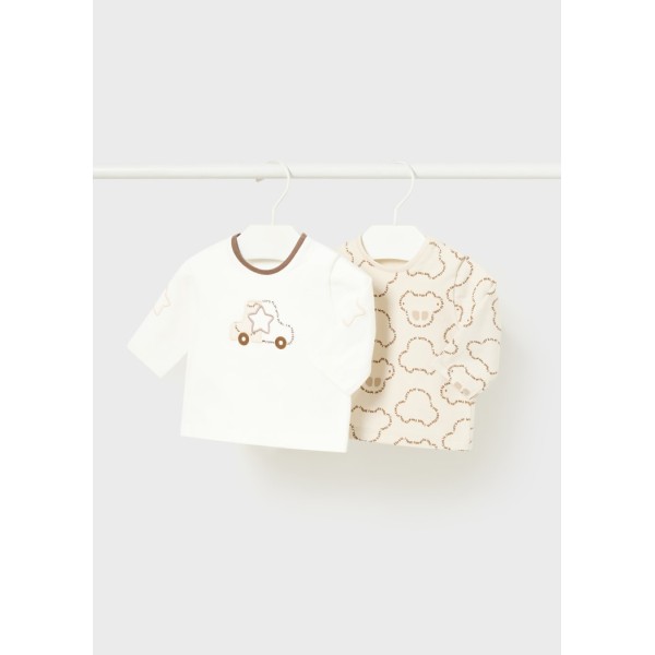 SET 2 MAGLIETTE STAMPATE NEONATO MAYORAL