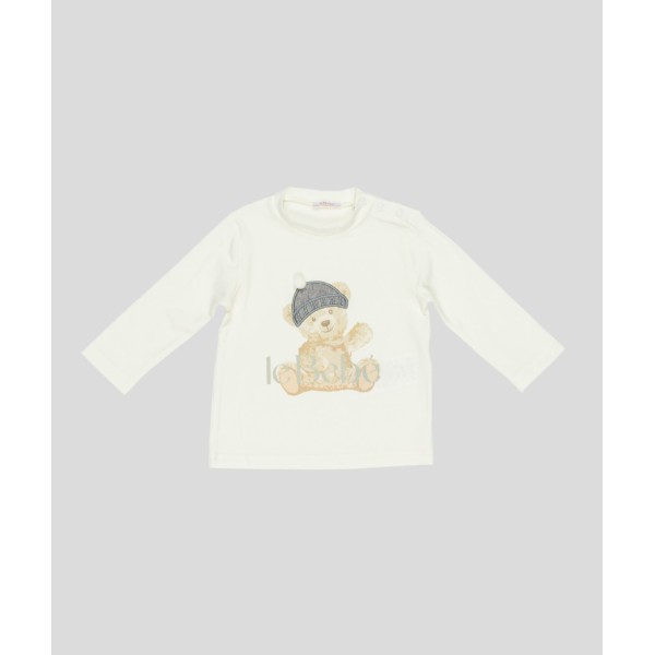 T-SHIRT NEONATO CON ORSETTO LE BEBE'