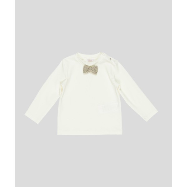 T-SHIRT NEONATO CON PAPILLON LE BEBE'