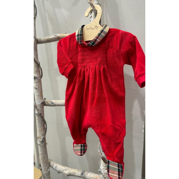 TUTINA IN CINIGLIA CON INSERTI SCOZZESE BABY VIP