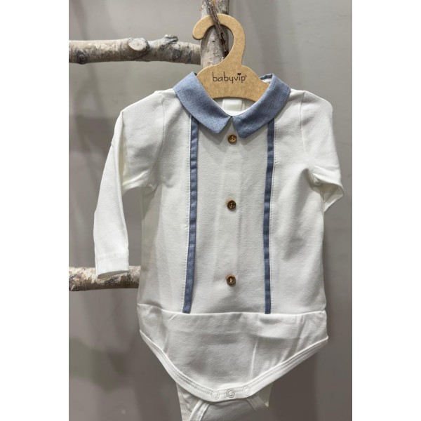 BODY A CAMICIA CON COLLETTO BABY VIP