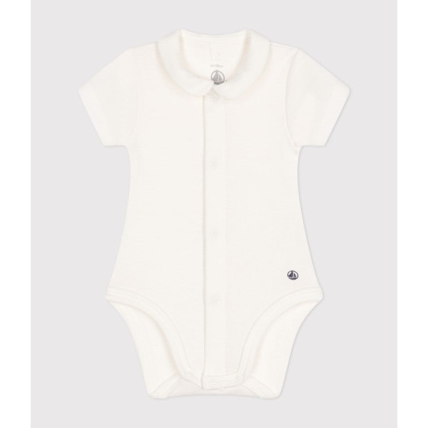 BODY MANICA CORTE CON COLLETTO BEBÈ PETIT BATEAU