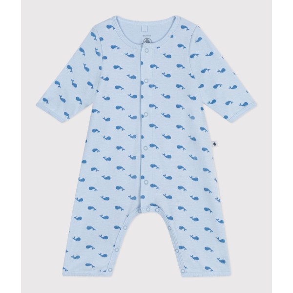 BODYJAMA SENZA PIEDINI IN COTONE CON BALENA PETIT BATEAU