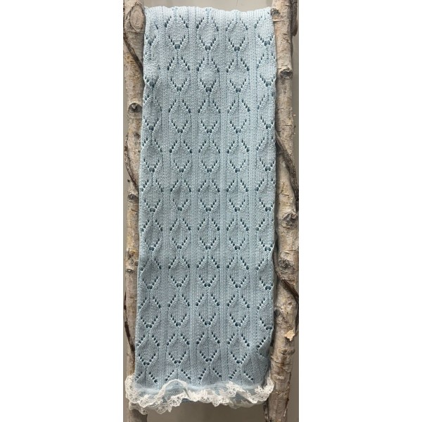 COPERTINA IN FILO CON  INSERTI IN PIZZO