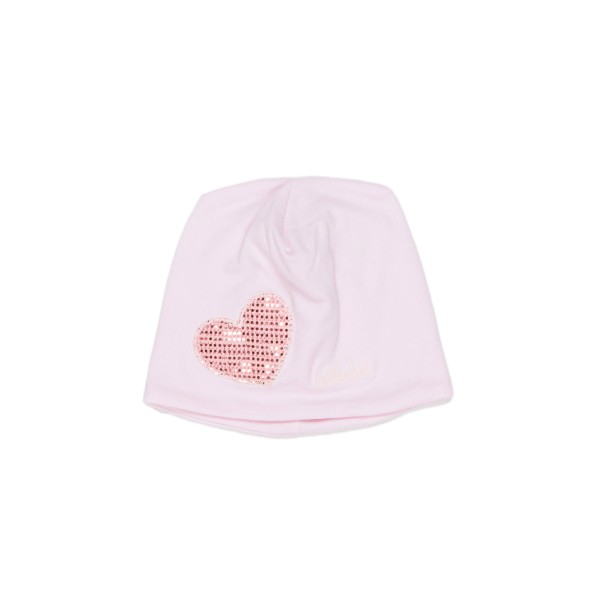 CAPPELLO NEONATA CON CUORE LE BEBE'