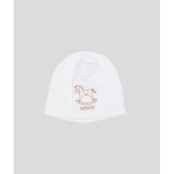 CAPPELLO NEONATO CON CAVALLUCCIO LE BEBE'