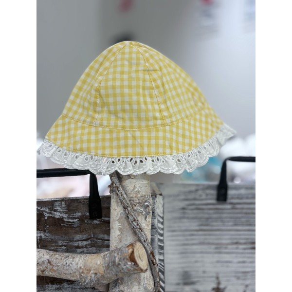 CAPPELLINO IN TELA FANTASIA VICHY BABY VIP