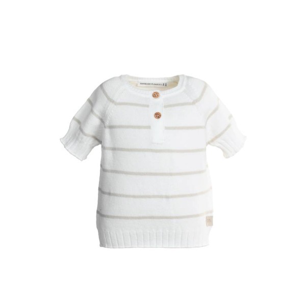 MAGLIA A RIGHE MANICHE CORTE BAMBOOM