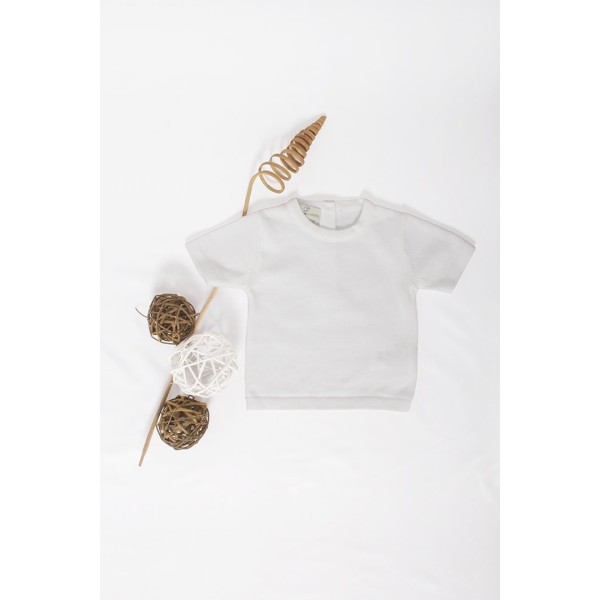 T-SHIRT IN PURO COTONE BIO NEONATI MAGLIFICIO DI VERONA