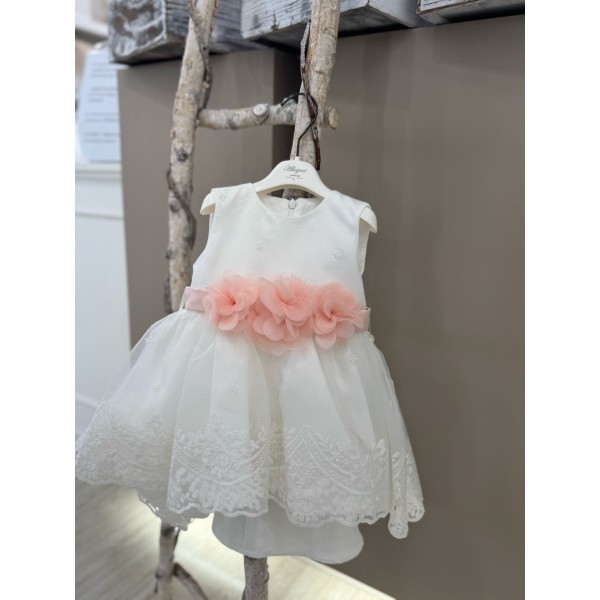 VESTINA BABY GIROMANICA CON FIORI BUFI