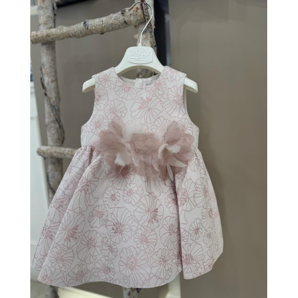 VESTITO SMANICATO FANTASIA FIORI I DELFI