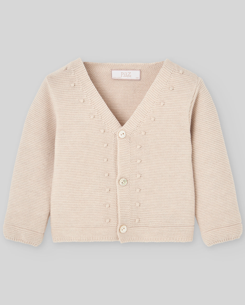 CARDIGAN NEONATO IN MAGLIA SCOLLO A V PAZ RODRIGUEZ