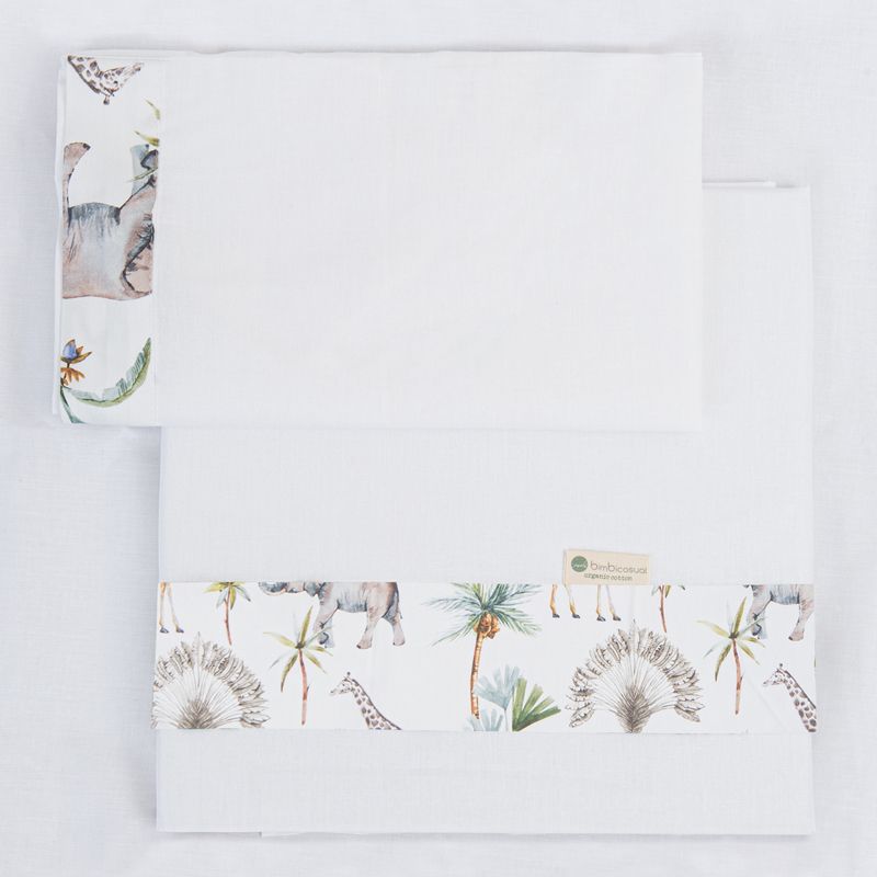 SET LENZUOLA 3PZ CULLA 60X120 AFRICA