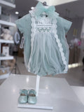 PAGLIACCETTO ELEGANTE CERIMONIA PER NEONATA CON PIZZO CHARO