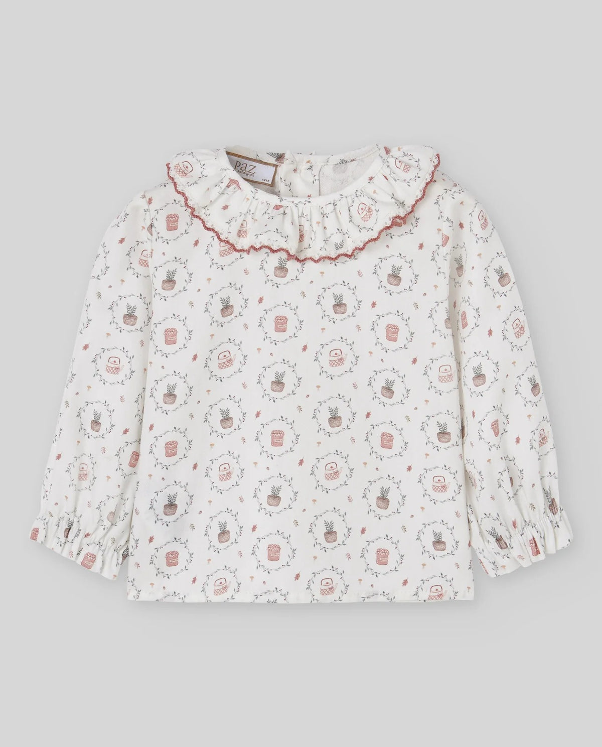 BLUSA MANICA LUNGA CON STAMPA FLOREALE PAZ RODRIGUEZ