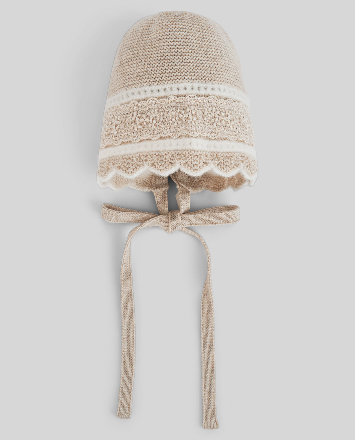 CUFFIA IN MAGLIA CON DETTAGLI IN TULLE PAZ RODRIGUEZ