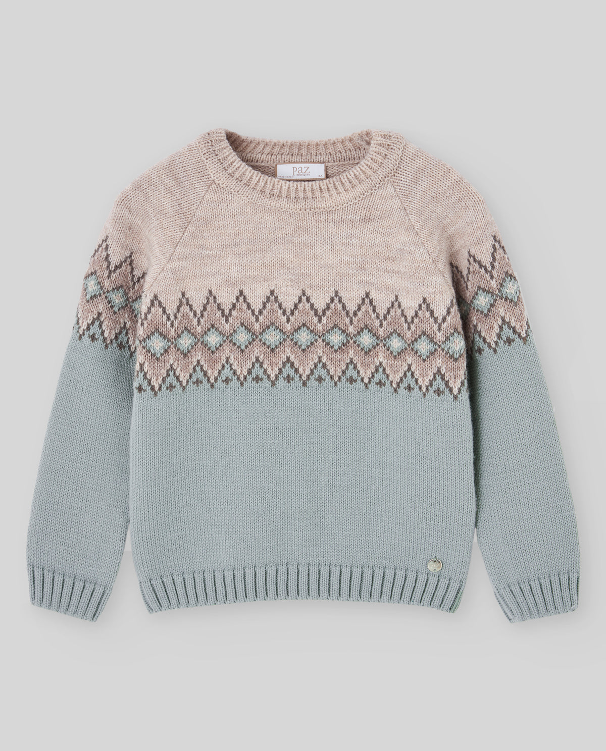 MAGLIONE UNISEX CON MOTIVO GEOMETRICO PAZ RODRIGUEZ