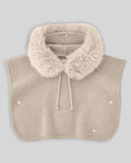 PONCHO LAVORATO A MAGLIA CON PELLICCIA PAZ RODRIGUEZ