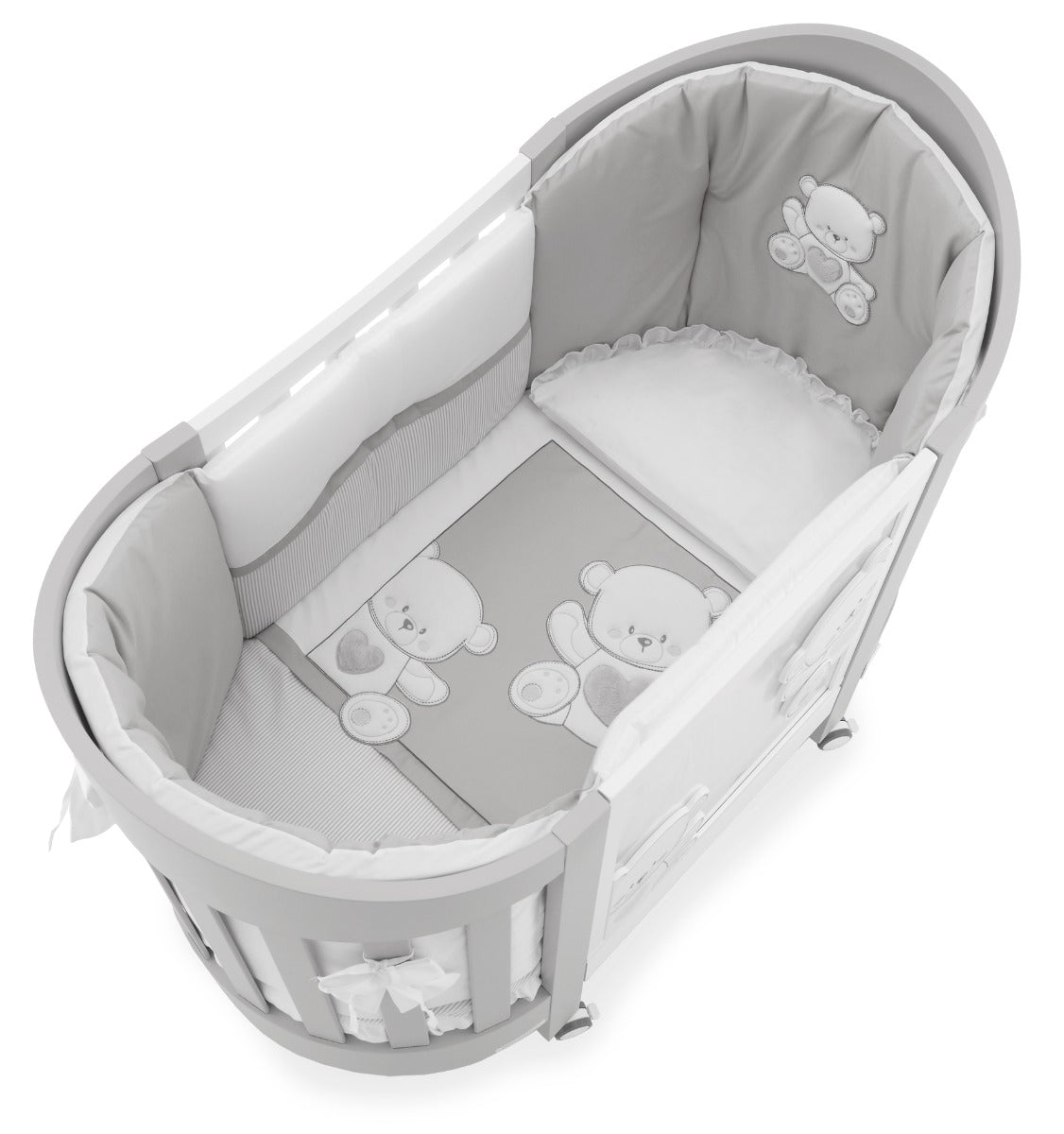 SET LENZUOLA 3 PZ LETTINO OVALE JOLIE ITALBABY