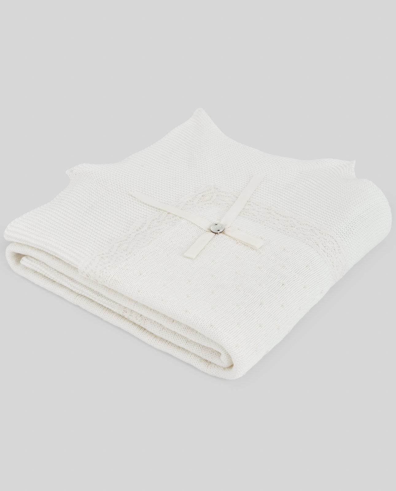 COPERTA PER NEONATA CON PIZZO PAZ RODRIGUEZ