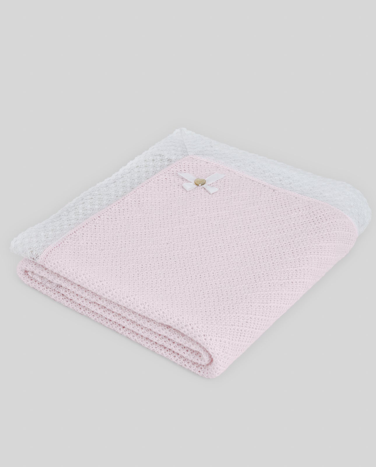 COPERTA PER NEONATA CON PIZZO PAZ RODRIGUEZ