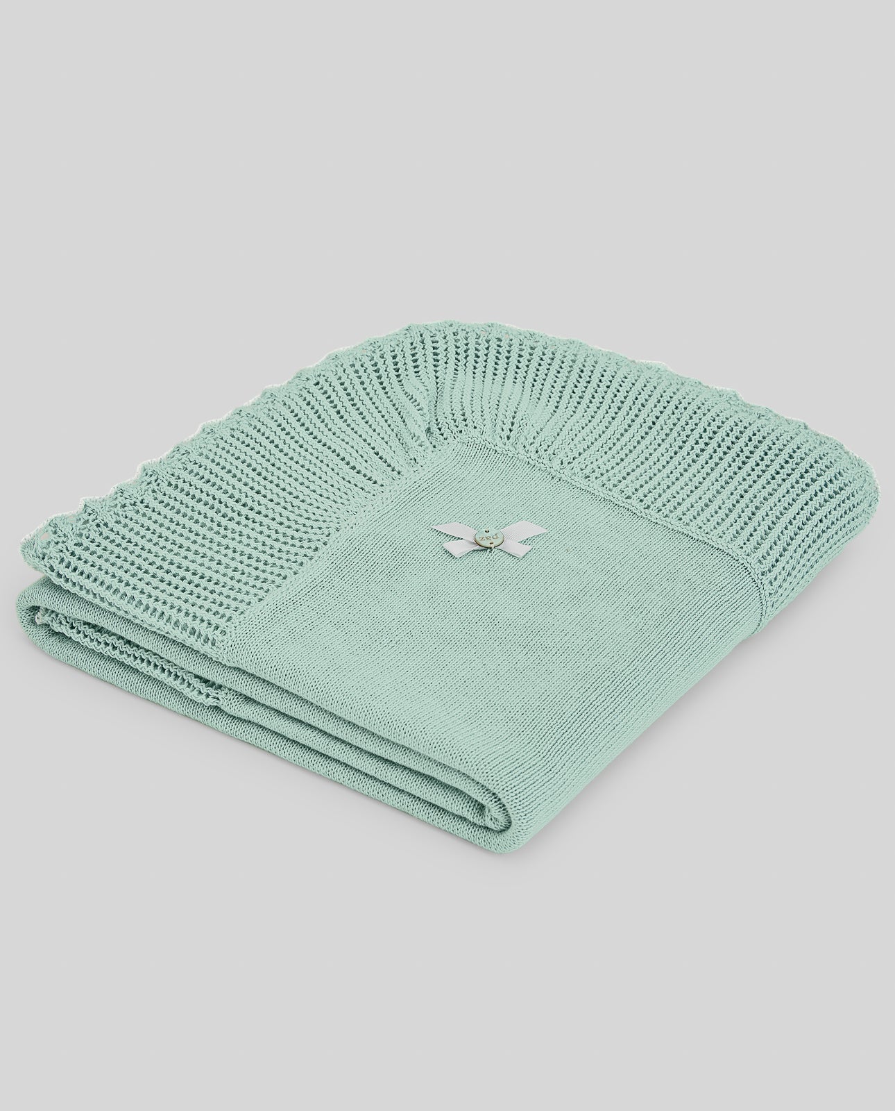 COPERTA PER NEONATI CON DETTAGLIO FIOCCO PAZ RODRIGUEZ