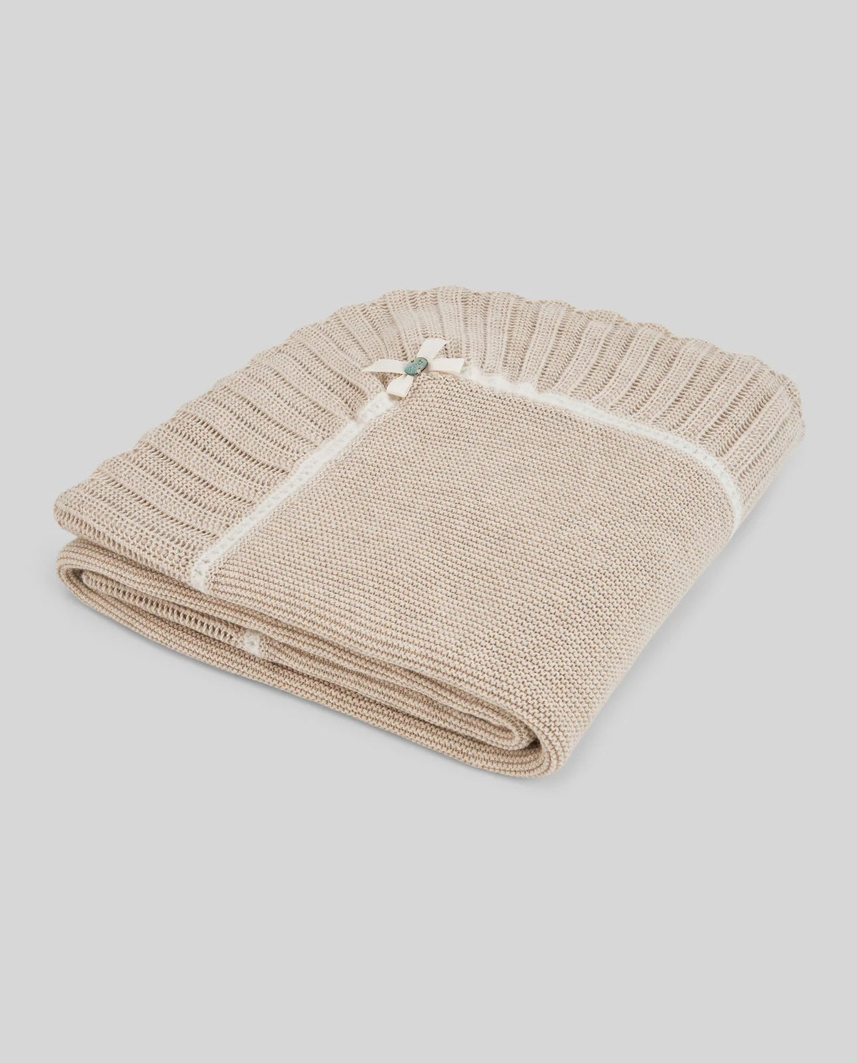 COPERTINA IN MAGLIA CON FIOCCO PAZ RODRIGUEZ